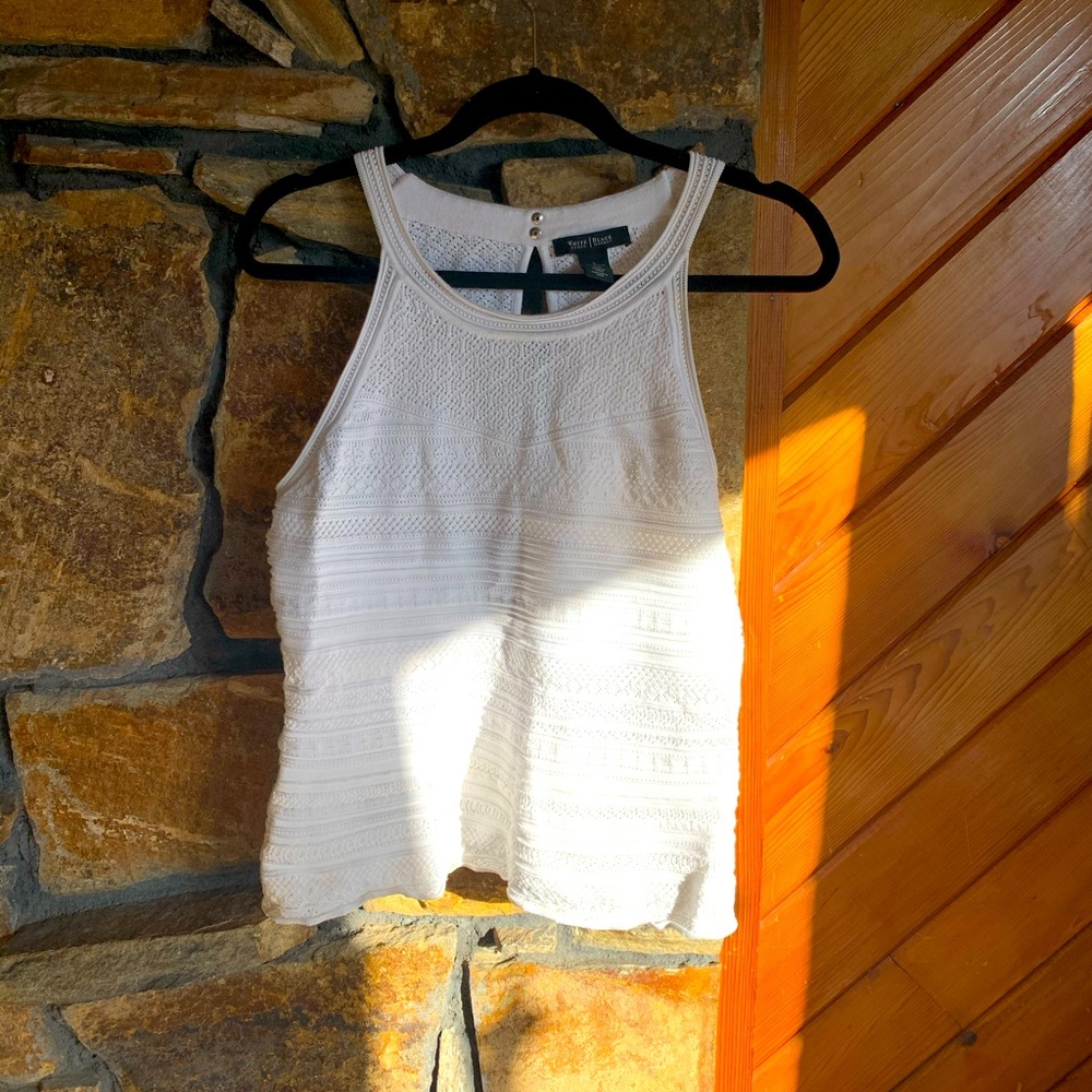 White House Black Market Halter Blouse Size L